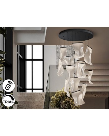 VELOS - LAMPARA 13L NEGRO DIMABLE